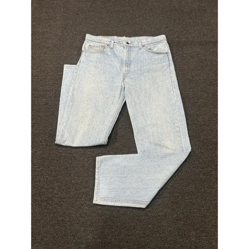 Vintage Levis 505 XX Jeans Mens 38x32 (Fits 37x33) USA Made 80s Light Wash